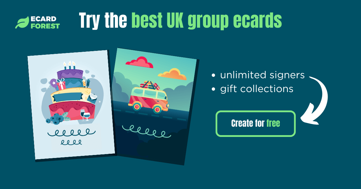 Banner showing the best UK group ecard