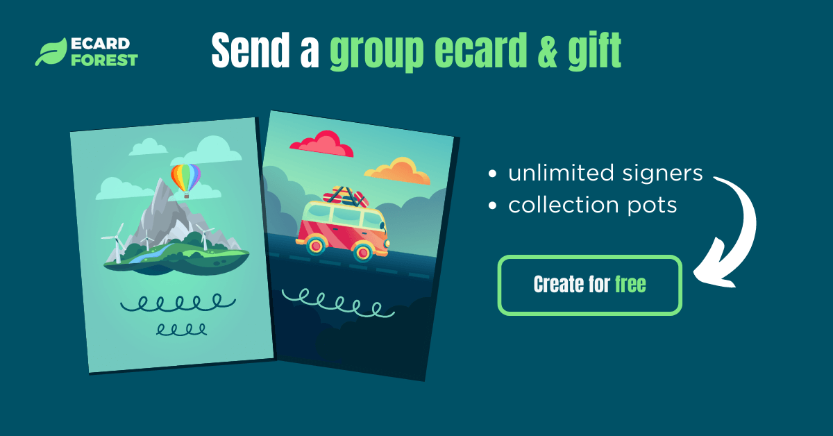 Banner showing how to collect money for group gift online