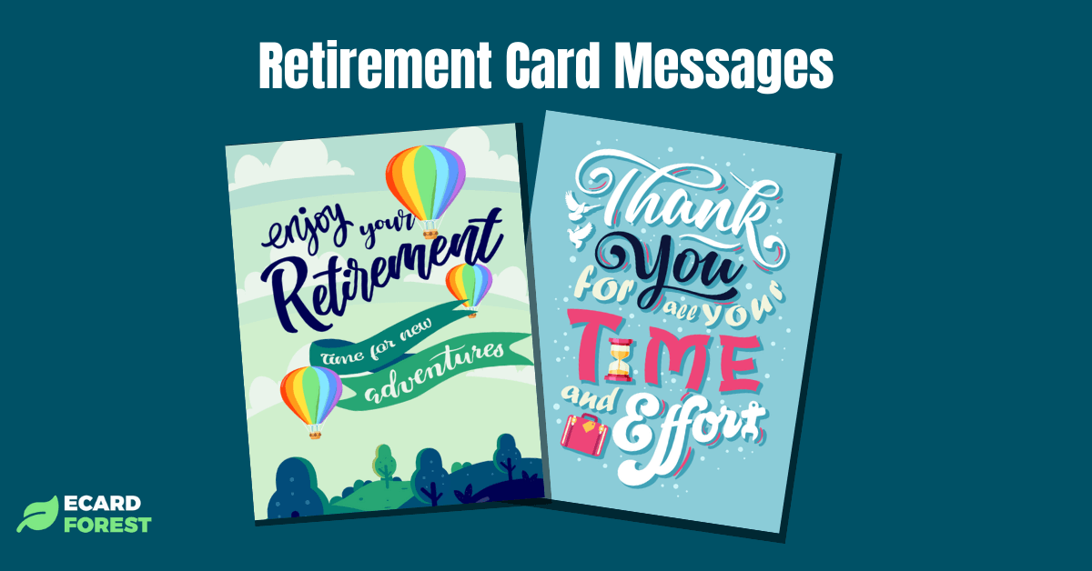 Ideas for what to say in a retirement card