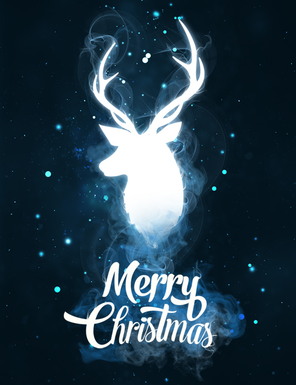Christmas Stag Group Ecard