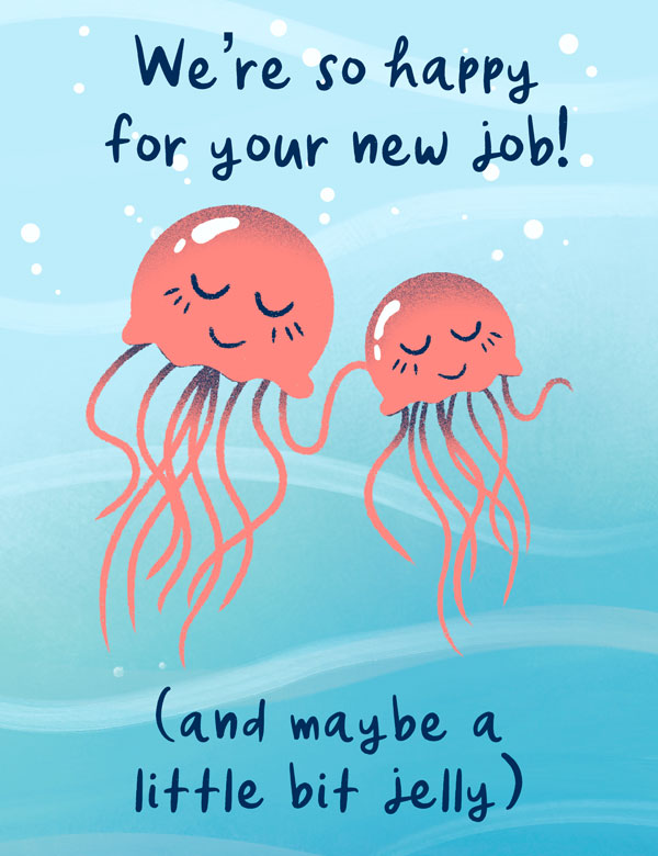Jellyfish Goodbye Group Ecard