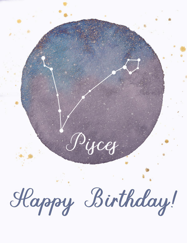 Group Ecard: Pisces Birthday Card