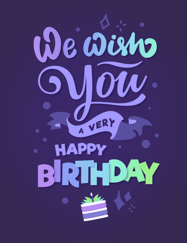 "We Wish You A Very Happy Birthday" Birthday eCard
